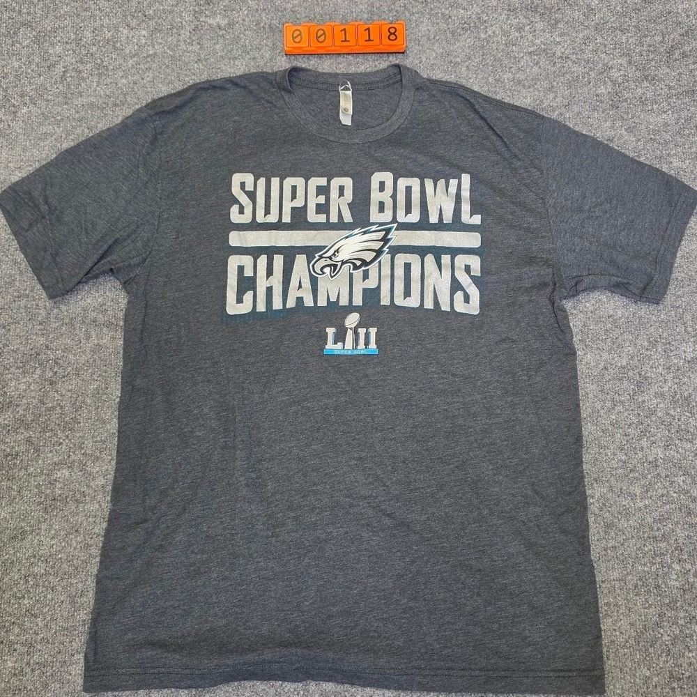 NFL Philadelphia Eagles Super Bowl Champions LIII gray t-shirt